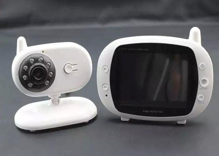 ⭐Monitor de Bebé con Cámara 3.5" | Visión Nocturna, Audio Bidireccional, Sensor de Temperatura, Lullabies y Transmisión Segura 2.4G
