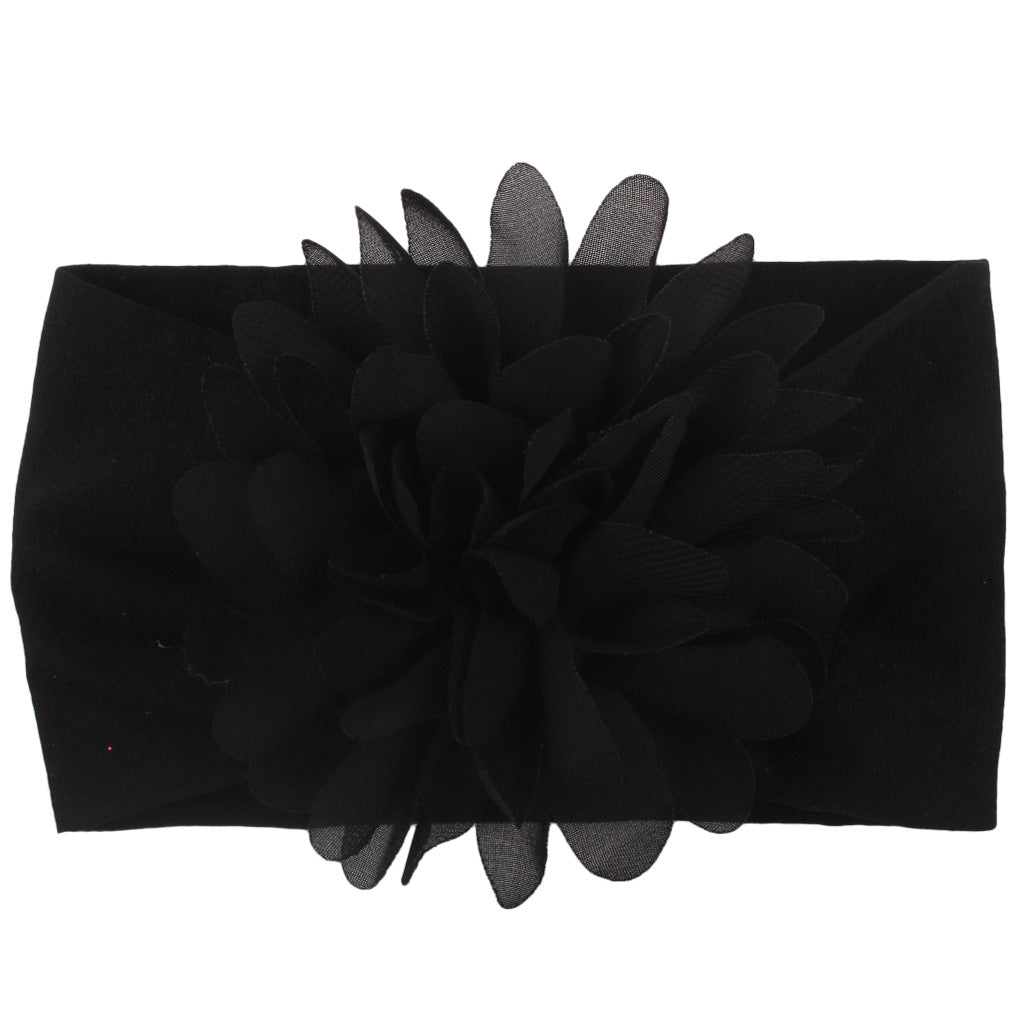 ⭐ Cinta para el Pelo de Bebé con Flor de Chifón | Accesorio Suave de Nylon, Hecho a Mano | Estilo Princesa, Varias Colores | Ideal para Sesiones de Fotos y Uso Diario