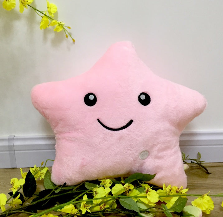 ⭐Cojín Luminoso Estrella LED para Niños | Almohada Suave con Luz de Colores | Peluche Decorativo 34 cm – Regalo Ideal