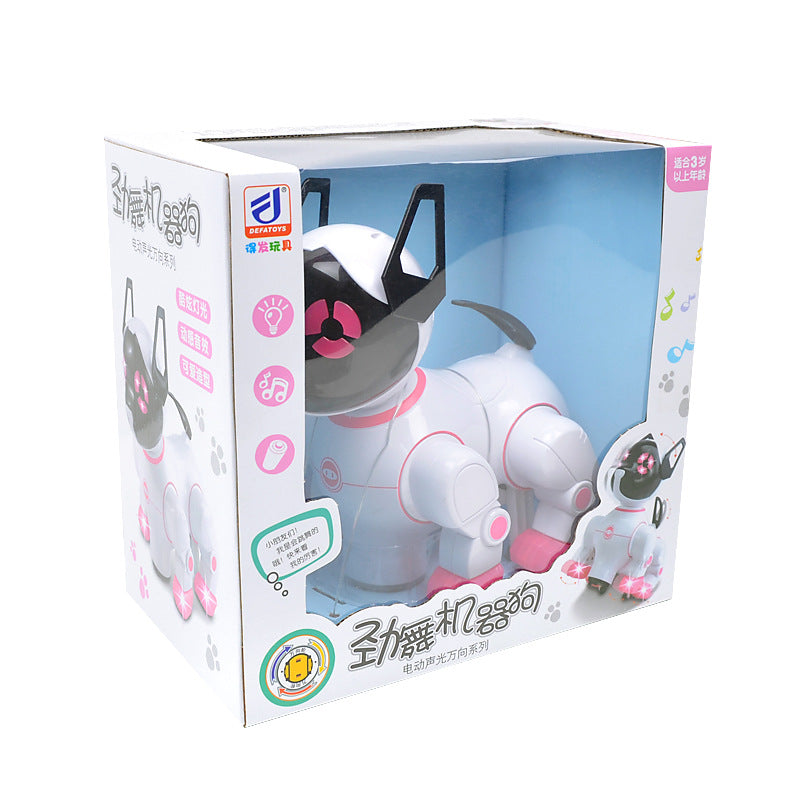 ⭐ Perro Electrónico Interactivo para Niños | Juguete Mascota con Luces, Música y Baile Automático – Robot Dog Educativo