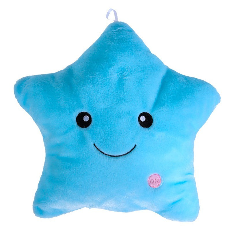 ⭐Cojín Luminoso Estrella LED para Niños | Almohada Suave con Luz de Colores | Peluche Decorativo 34 cm – Regalo Ideal