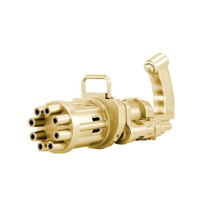 ⭐ Pistola de Burbujas para Niños 2 en 1 | Máquina de Burbujas + Ventilador | ABS Resistente, Colores Rosa/Oro/Negro | Ideal para Baño, Verano, Fiestas y Juegos