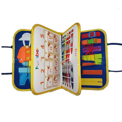 ⭐ Busy Book Montessori para Niños 1–5 Años | Libro Sensorial de Fieltro, Actividades de Vestir y Abotonar | Juguete Educativo Portátil, Viajes y Preescolar