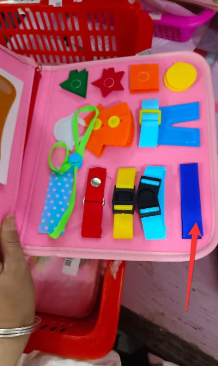 ⭐ Busy Book Montessori para Niños 1–5 Años | Libro Sensorial de Fieltro, Actividades de Vestir y Abotonar | Juguete Educativo Portátil, Viajes y Preescolar